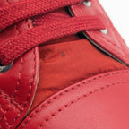 Chanel Sneakers CC Logo Quilted Red Nylon Leather Shoes — view 8