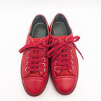 Chanel Sneakers CC Logo Quilted Red Nylon Leather Shoes — view 5