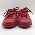 Chanel Sneakers CC Logo Quilted Red Nylon Leather Shoes — view 3