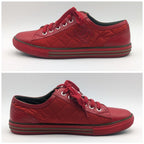 Chanel Sneakers CC Logo Quilted Red Nylon Leather Shoes — view 2