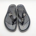 Louis Vuitton Leather LV Logo Black Sandals Thong Beach — view 4