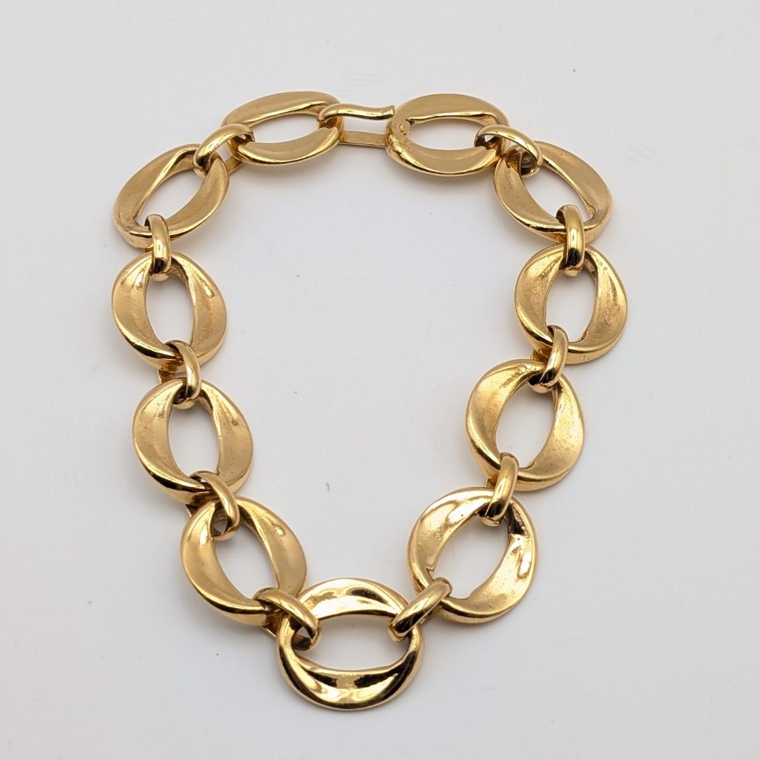 Chanel Gold Chain Choker Necklace First Era Vintage — view 6
