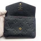 Louis Vuitton Pochette Cles Monogram Empreinte Marie Nourge Navy Leather Coin — view 5