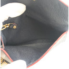 Louis Vuitton Pochette Cles Monogram Empreinte Marie Nourge Navy Leather Coin — view 8