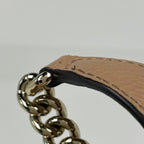 Gucci Soho Chain Shoulder Bag Tote Fringe Interlocking Leather Beige — view 7