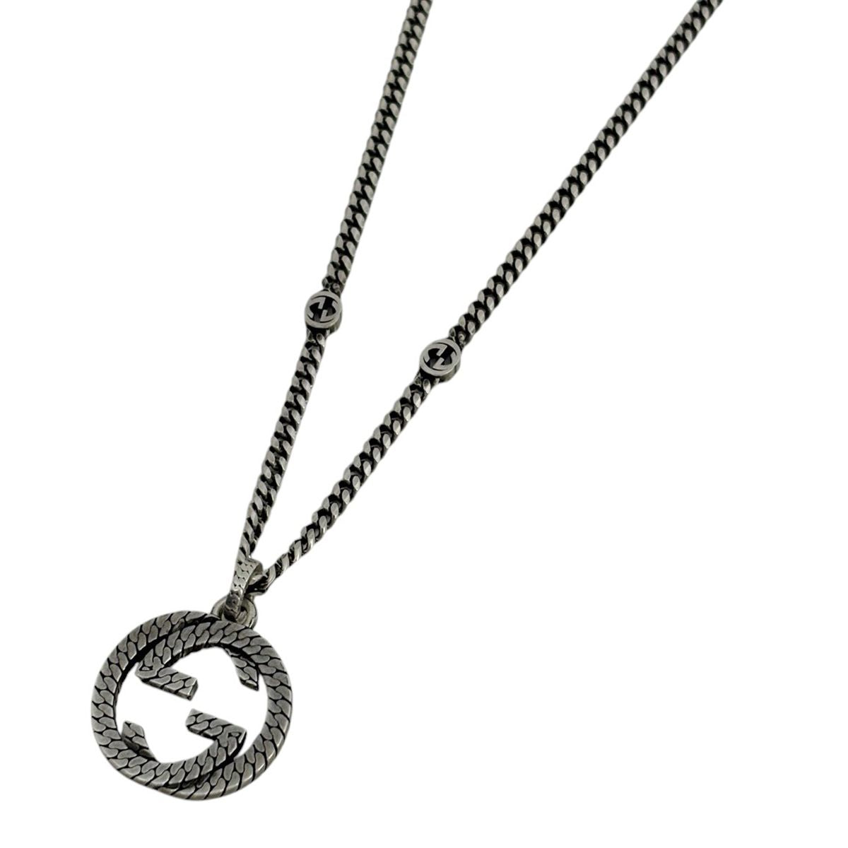Gucci Interlocking Necklace 925 Sterling Silver