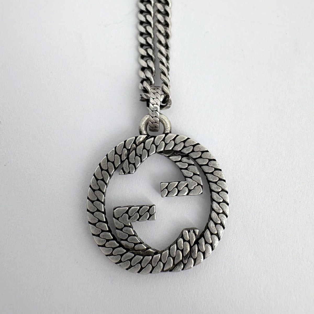 Gucci Interlocking Necklace 925 Sterling Silver — view 2