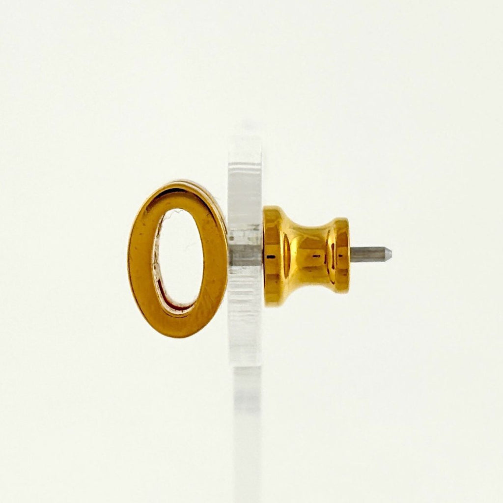 Hermes Pop Earrings Logo Gold Plated — view 2