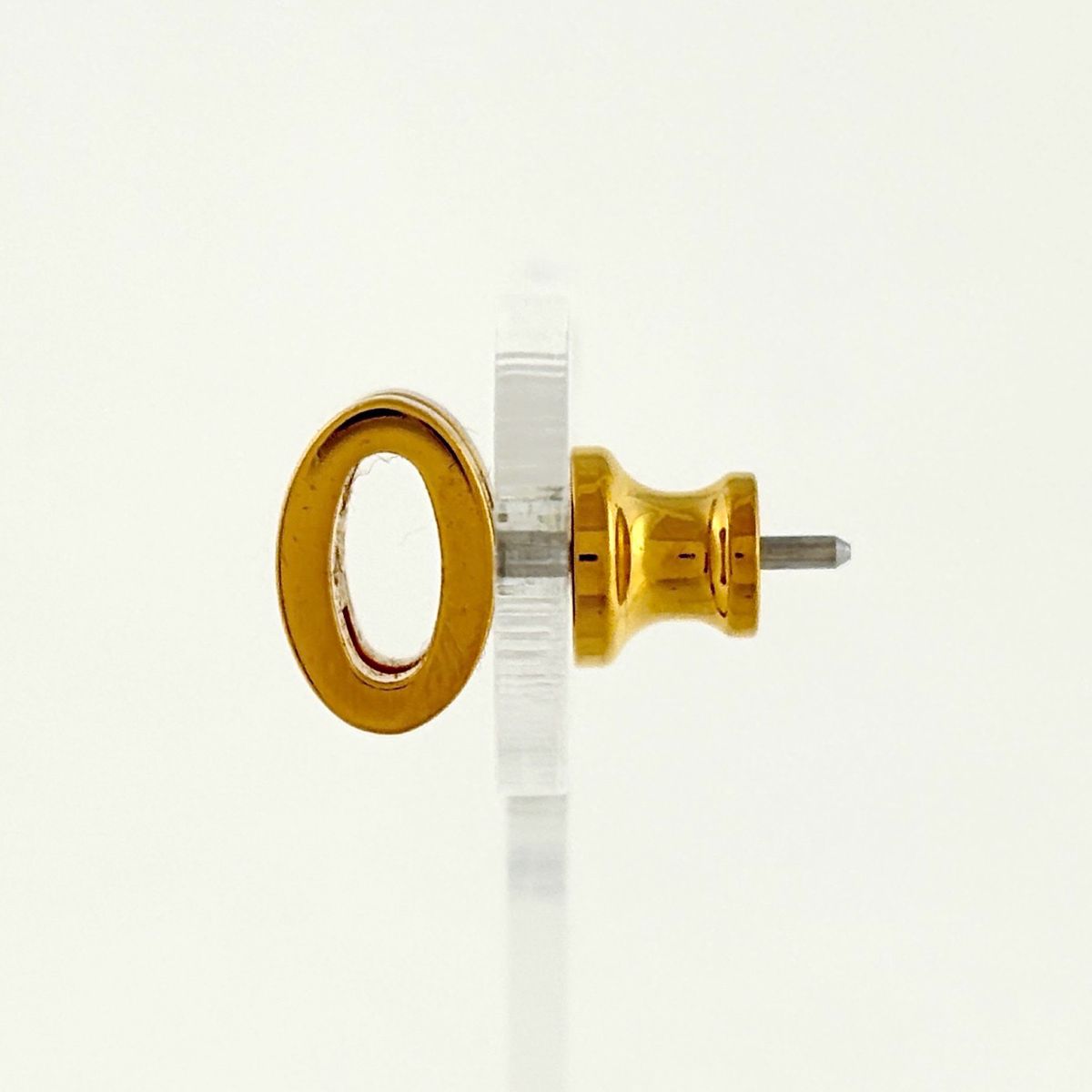 Hermes Pop Earrings Logo Gold Plated — view 2