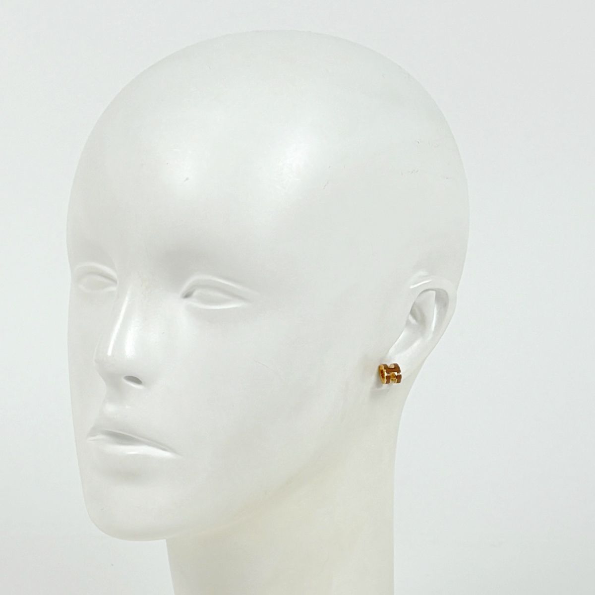 Hermes Pop Earrings Logo Gold Plated — view 4