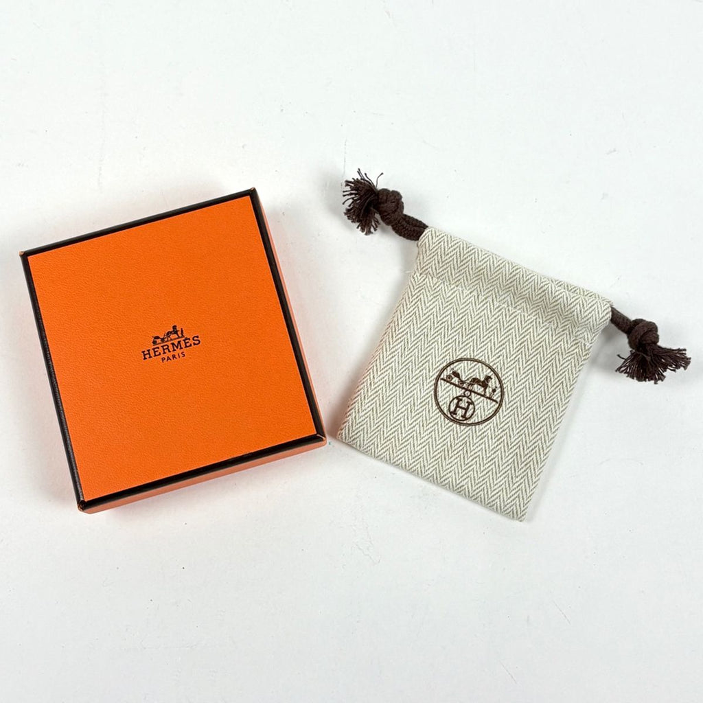 Hermes Pop Earrings Logo Gold Plated — view 5