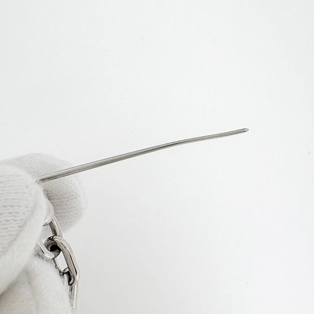 Hermes Fribustier Brooch Metal Veau Swift Silver Black — view 4