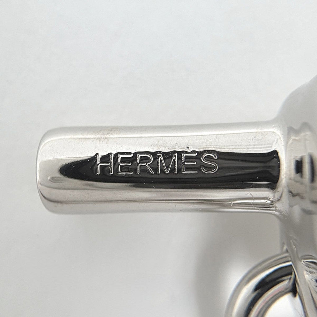Hermes Fribustier Brooch Metal Veau Swift Silver Black — view 5