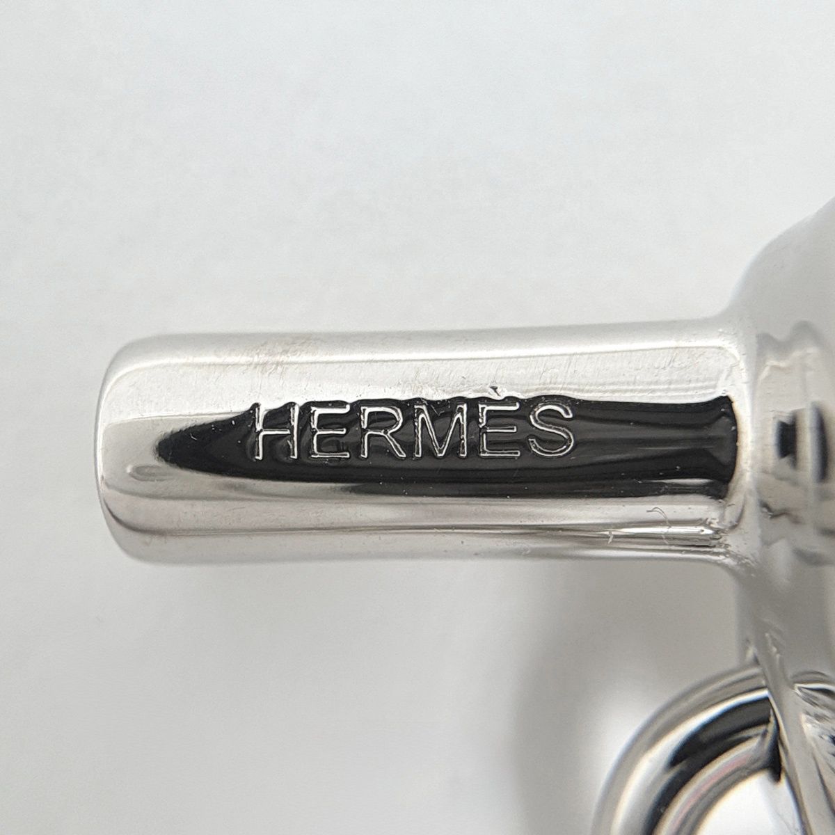 Hermes Fribustier Brooch Metal Veau Swift Silver Black — view 5
