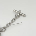 Hermes Fribustier Brooch Metal Veau Swift Silver Black — view 3