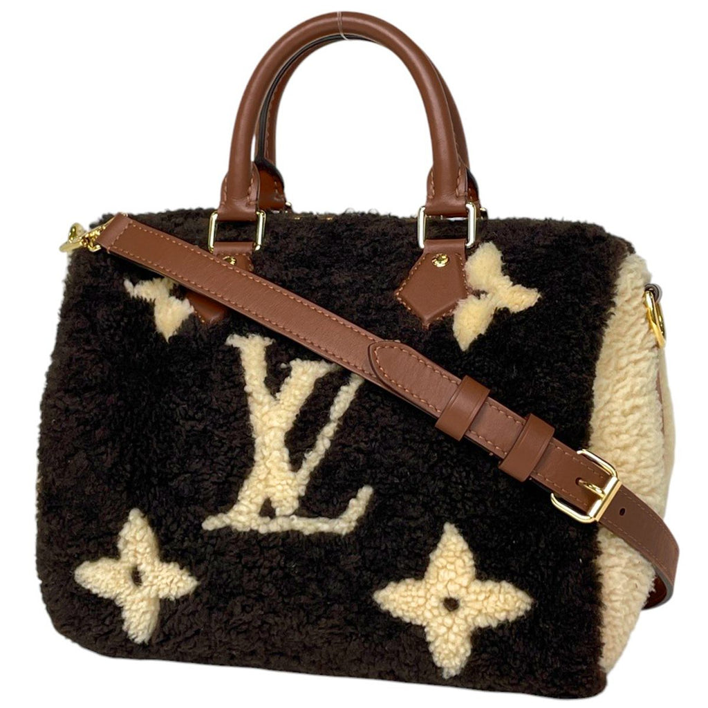 Louis Vuitton Speedy Bandouliere 25 2-Way Shoulder Bag Monogram Teddy Leather
