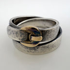 Hermes Double Tour Ring 925 Sterling Silver — view 2