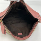 Gucci GG Pattern Ski Shoulder Bag Canvas Beige Pink — view 9