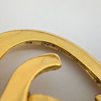 Chanel CC Logo Heart Motif Necklace Gold Plated — view 4