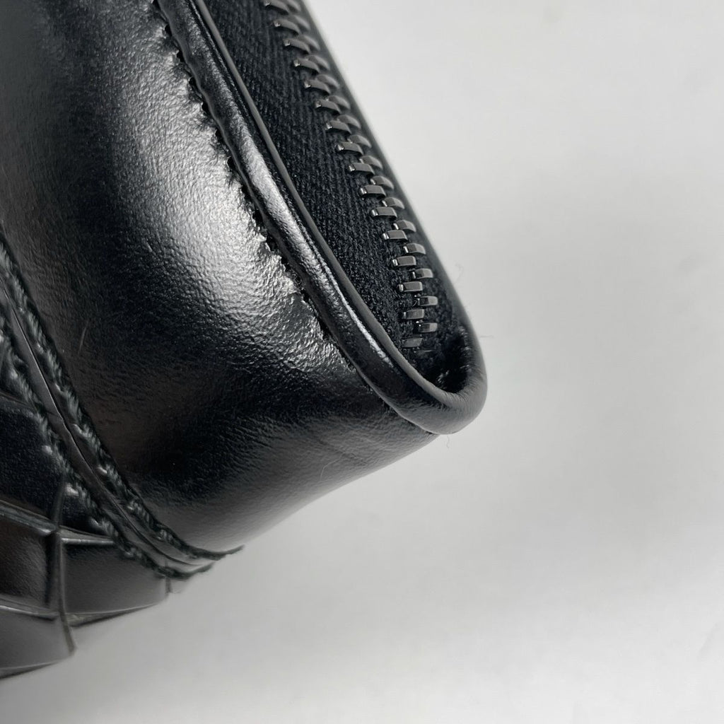 Bottega Veneta Intrecciato Coin Case Card Leather Black — view 4