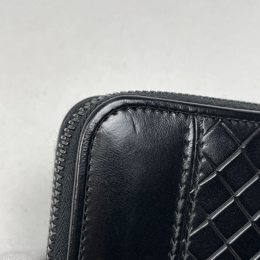 Bottega Veneta Intrecciato Coin Case Card Leather Black — view 3