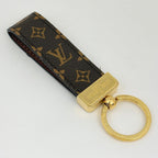 Louis Vuitton Key Holder Dragonne Metal Monogram Gold Brown — view 2