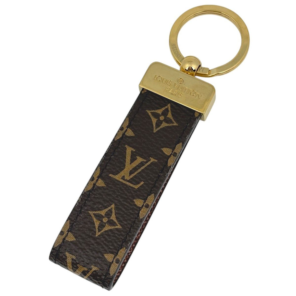 Louis Vuitton Key Holder Dragonne Metal Monogram Gold Brown