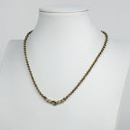 Dior Logo Rhinestone Necklace Gold Plated — view 4