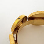 Chanel CC Logo Bangle Shell Gold Bracelet — view 4