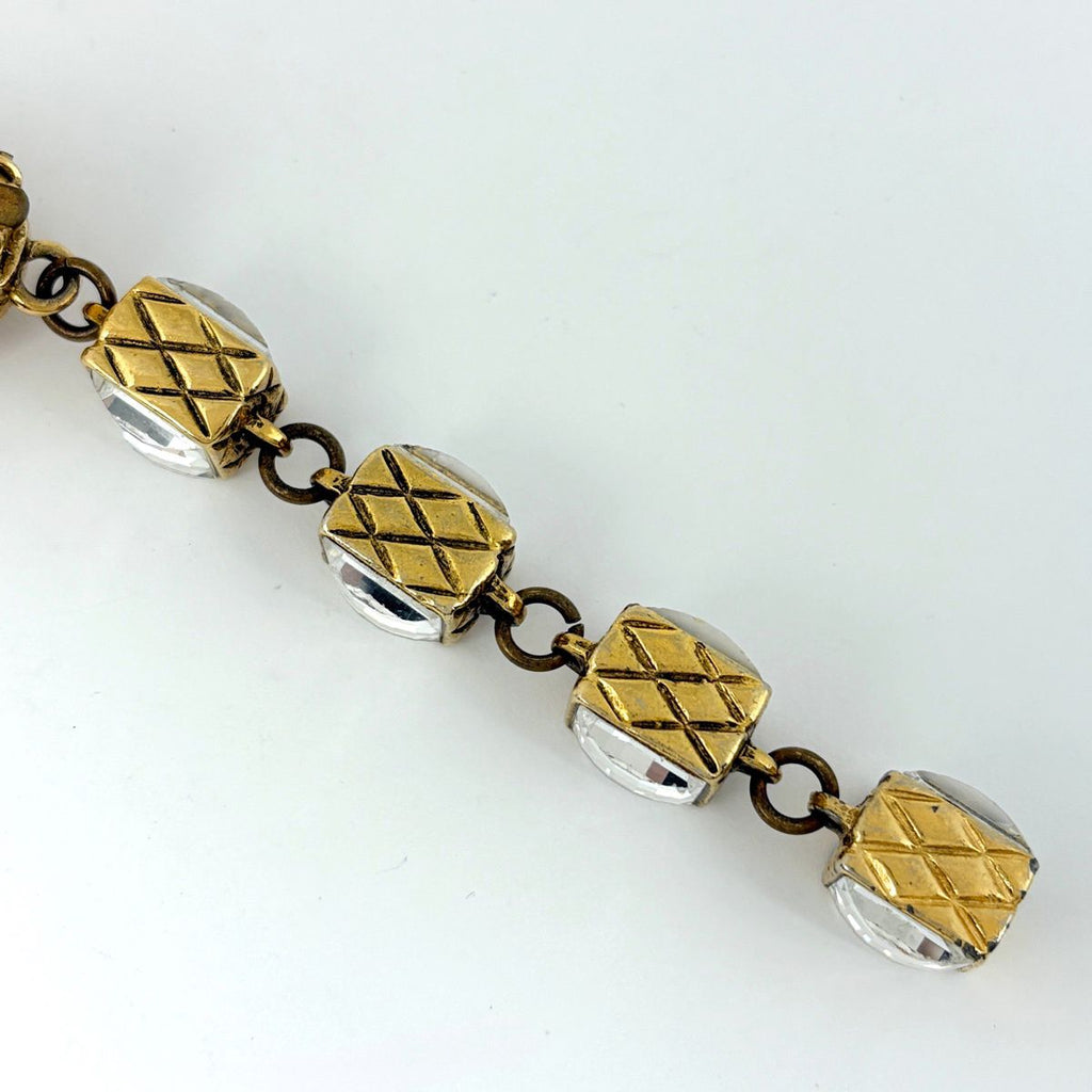 Chanel Faux Pearl Earrings Swing Gold Plated — view 4