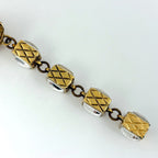 Chanel Faux Pearl Earrings Swing Gold Plated — view 4