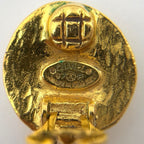 Chanel CC Logo Earrings Swing Gold Plated — view 6