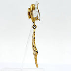Chanel CC Logo Earrings Swing Gold Plated — view 2