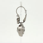 Chanel CC Logo Earrings Heart Swing Silver Plated — view 2