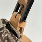 Fendi Zucchino Pattern Shoulder Bag Mamma Baguette Canvas Beige — view 4
