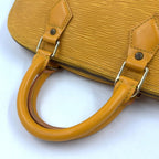 Louis Vuitton Alma Epi Tassili Yellow Leather Handbag Gold — view 5