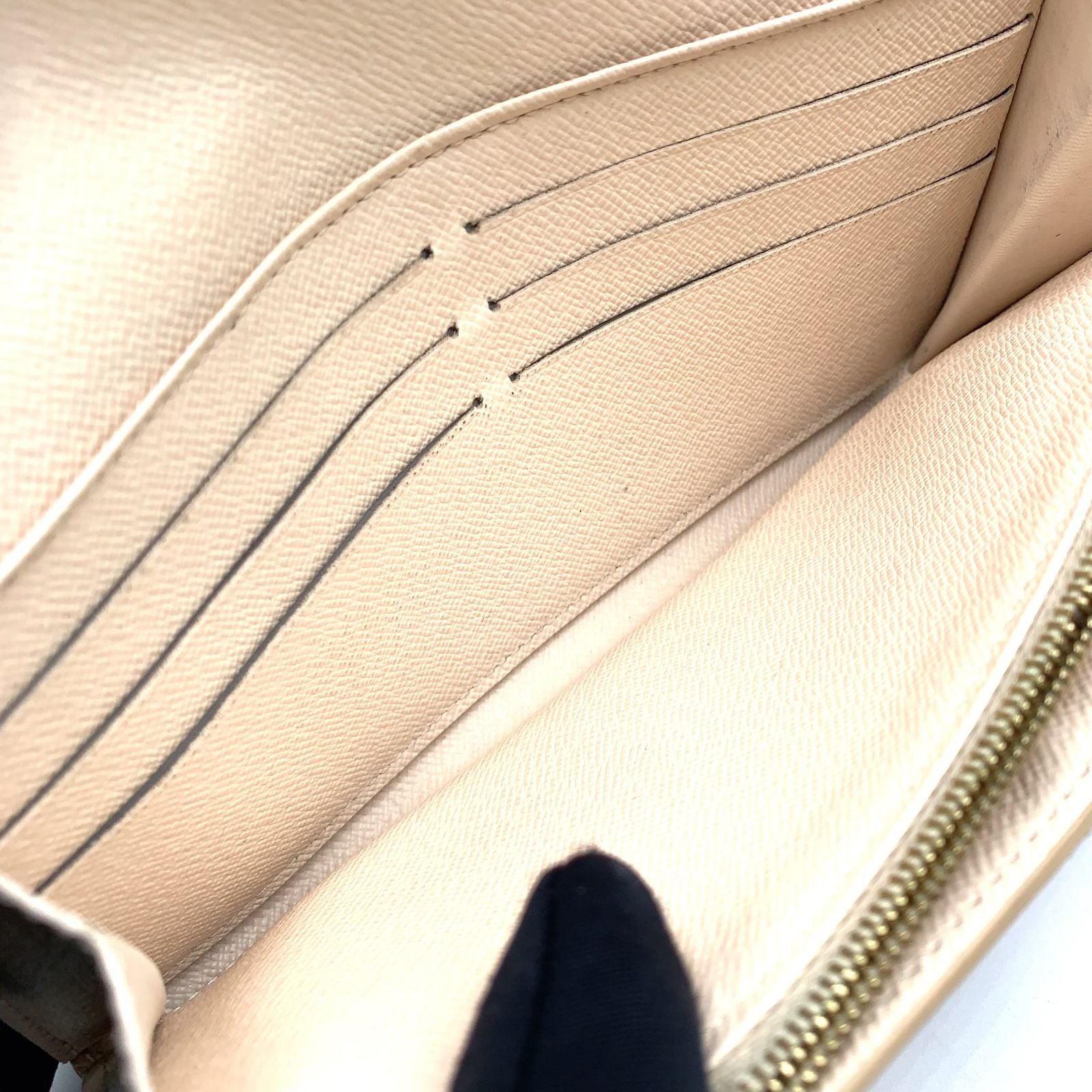 Louis Vuitton Portefeuille Sarah NM Leather Gold Pink White Wallet — view 8