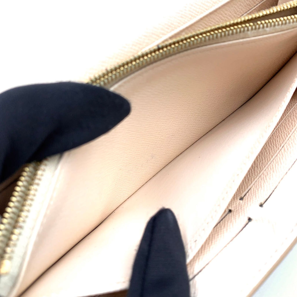 Louis Vuitton Portefeuille Sarah NM Leather Gold Pink White Wallet — view 7