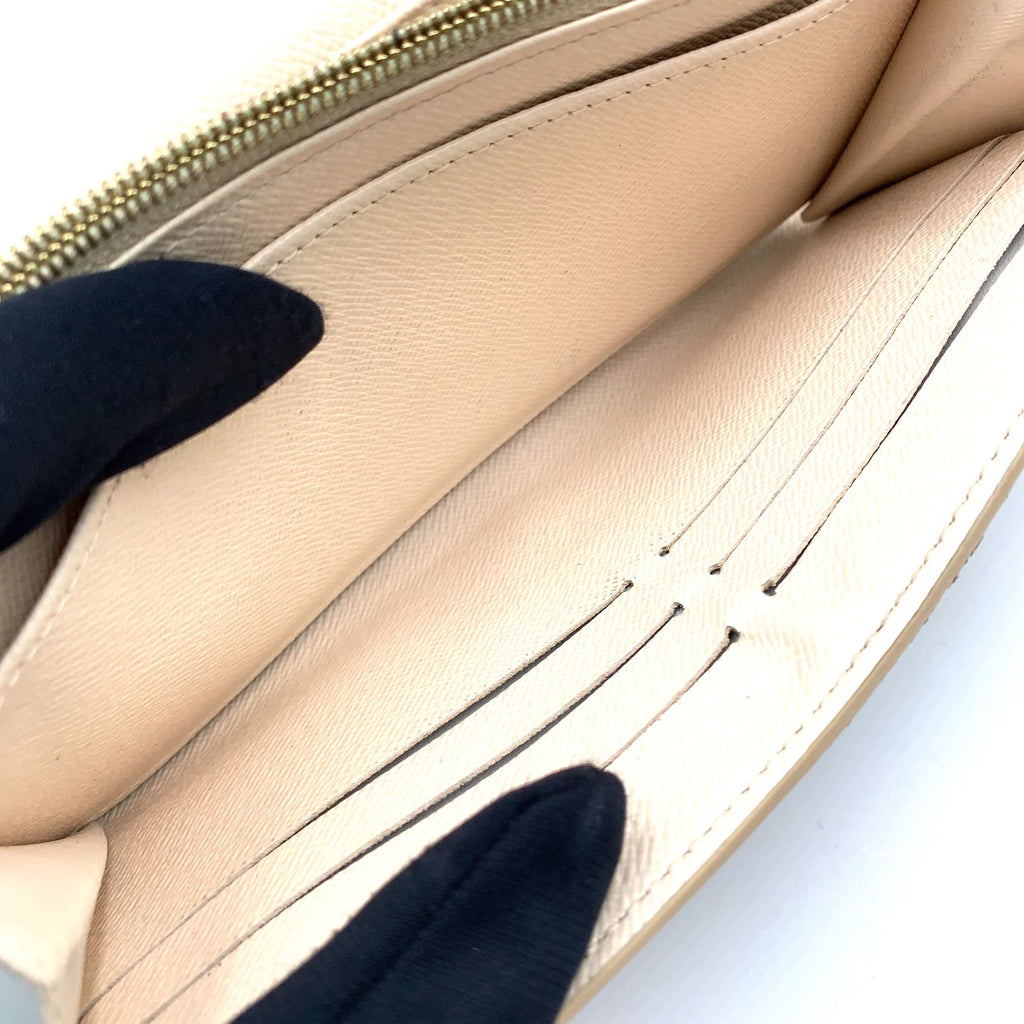 Louis Vuitton Portefeuille Sarah NM Leather Gold Pink White Wallet — view 9