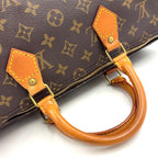 Louis Vuitton Speedy 35 Monogram Leather Brown Light Handbag Gold — view 7