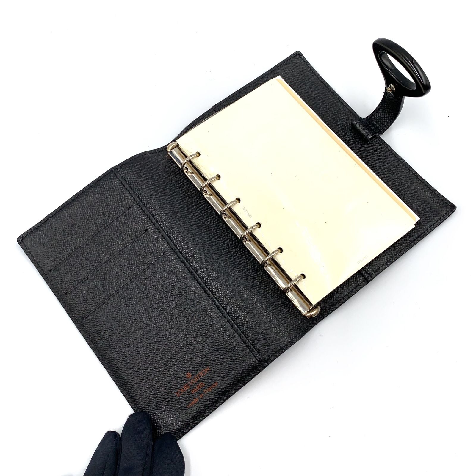 Louis Vuitton Epi Agenda PM Leather Black Notebook Cover — view 3