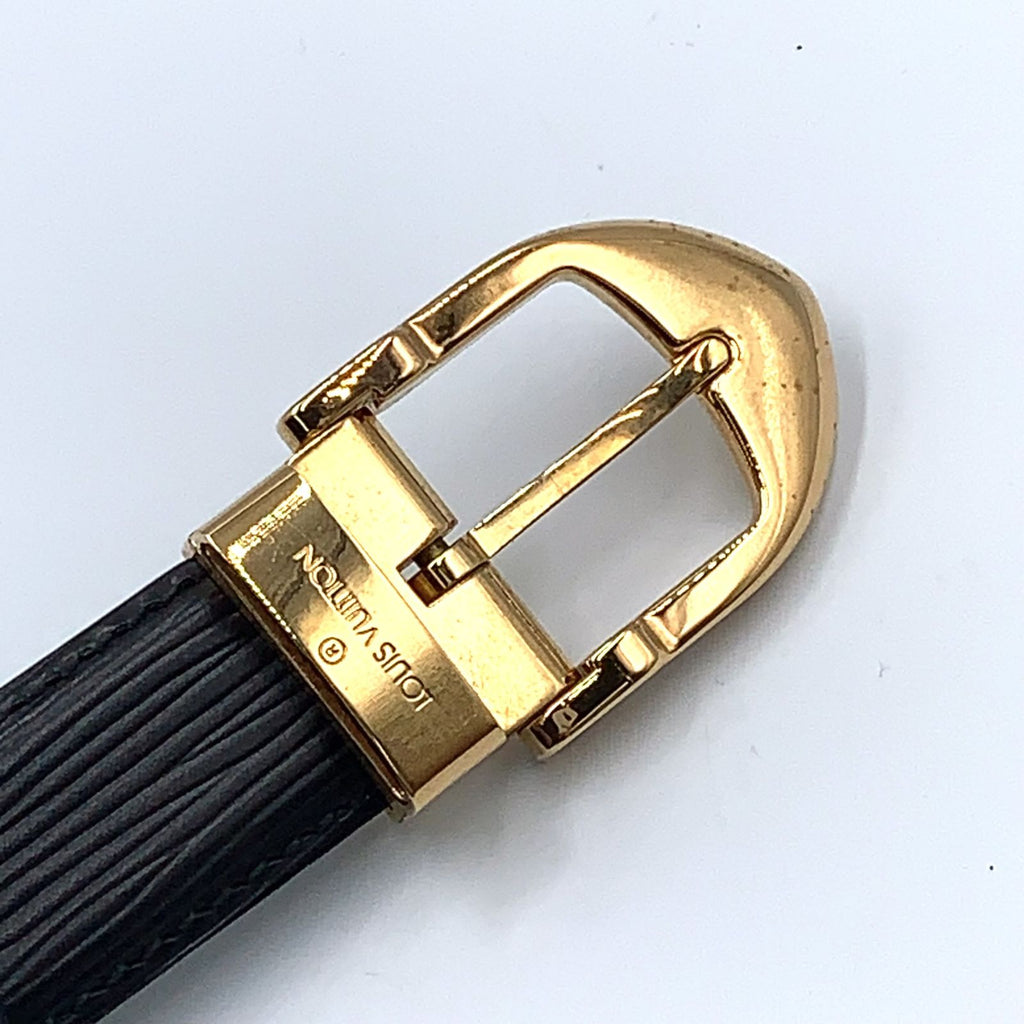 Louis Vuitton Ceinture Classic Epi Unknown Leather Black Belt Gold — view 4