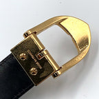 Louis Vuitton Ceinture Classic Epi Unknown Leather Black Belt Gold — view 5