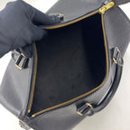Louis Vuitton Speedy 30 Epi Noir Leather Black Handbag Gold — view 3