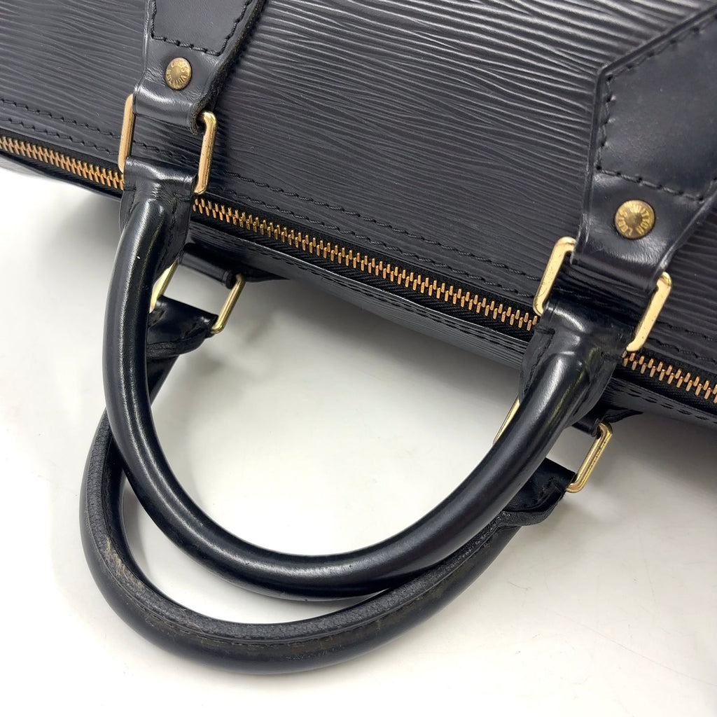 Louis Vuitton Speedy 30 Epi Noir Leather Black Handbag Gold — view 5