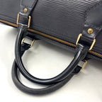 Louis Vuitton Speedy 30 Epi Noir Leather Black Handbag Gold — view 5