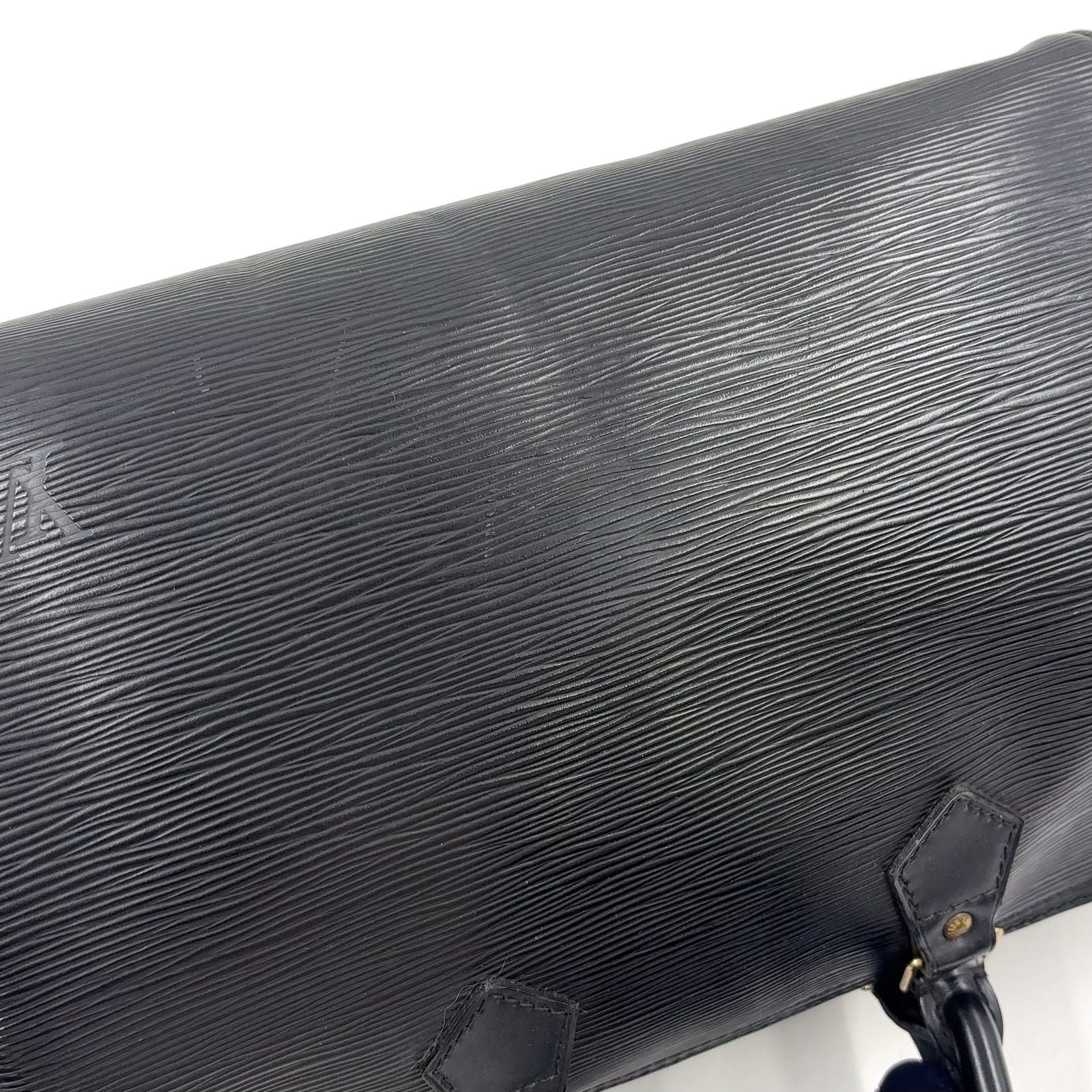 Louis Vuitton Speedy 30 Epi Noir Leather Black Handbag Gold — view 7