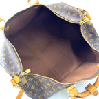 Louis Vuitton Keepall Bandouliere 50 Monogram Leather Brown Light Boston — view 3