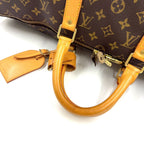 Louis Vuitton Keepall Bandouliere 50 Monogram Leather Brown Light Boston — view 9