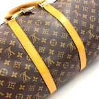 Louis Vuitton Keepall Bandouliere 50 Monogram Leather Brown Light Boston — view 7